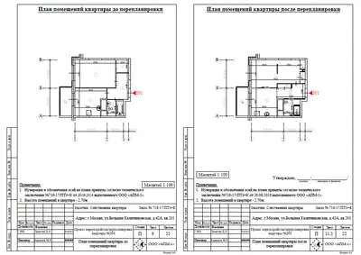 Перепланировка: г. Москва, ул. Большая Калитниковская, д. 42А