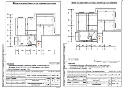 Перепланировка: г.Москва, Мичуринский проспект, д.27, корп. 2