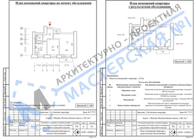 Перепланировка: г.Москва, Волоколамское шоссе, д.49, кв.