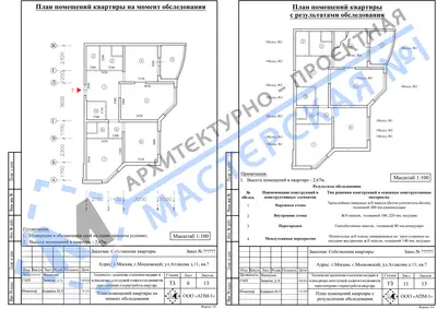 Перепланировка: г.Москва, г.Московский, ул.Атласова д.11, кв.