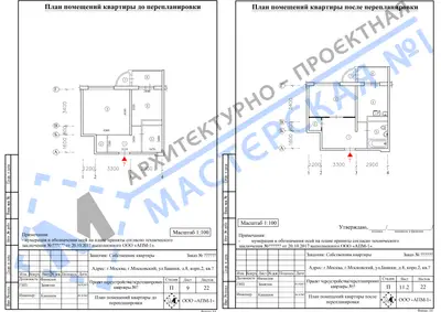 Перепланировка: г.Москва, г.Московский, ул.Бианки, д.8, к.2, кв.
