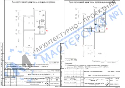 Перепланировка: г.Москва, Балаклавский просп., д.5, кв.я