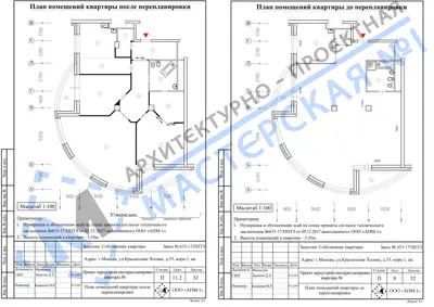 Перепланировка: г.Москва, ул.Крылатские Холмы, д.33, корп.1, кв.