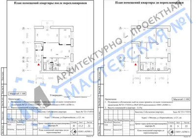 Перепланировка: г.Москва, ул.Первомайская, д.121, кв.