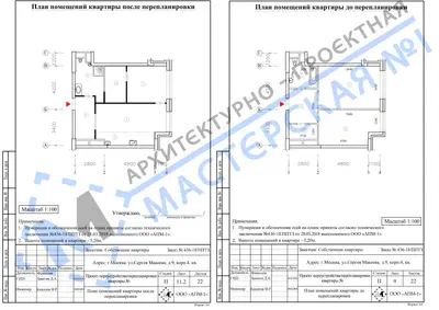 Перепланировка: г. Москва, ЖК Редсайд, ул.Сергея Макеева, д.9, корп.4, кв