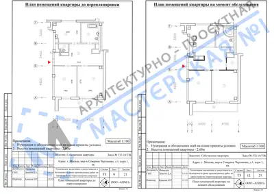 Перепланировка: г. Москва, ЖК "Авеню 77", микрорайон Северное Чертаново, д.1, корп.1, кв.