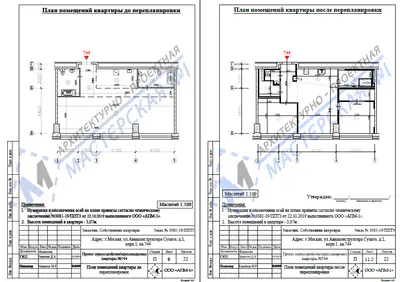 Перепланировка: г. Москва, ул. Миклухо-Маклая, д. 39, корп. 2, кв