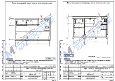Перепланировка: г.Москва, ул.Ратная, д.8, корп.3 кв.
