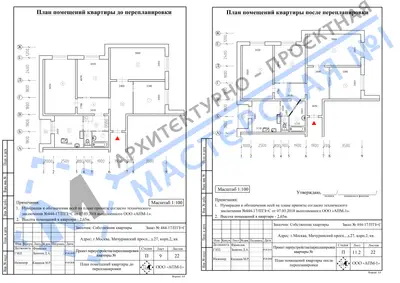 Перепланировка: г.Москва, Мичуринский проспект, д.27, корп. 2, кв.
