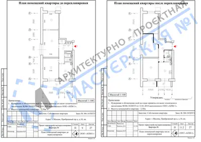 Перепланировка: г.Москва, Прибрежный пр-д, д.10, кв.