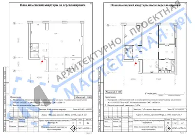 Перепланировка: г.Москва, проспект Мира, д.188Б, корп.4, кв. а