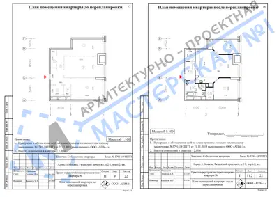 Перепланировка: г.Москва, Рязанский пр., дом.2-1, к.2, кв.