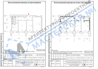Перепланировка: г.Москва, ул.1-я Новокузьминская, д.10, корп.2, кв.