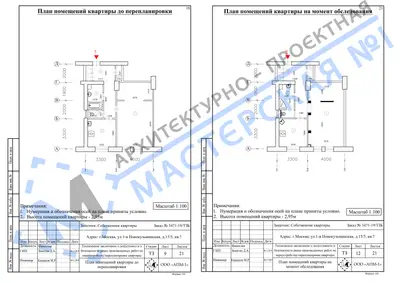 Перепланировка: г.Москва, ул.1-я Новокузьминская, д.155, кв.