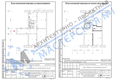 Перепланировка: г.Москва, ул.6-я Кожуховская, д.24, кв.