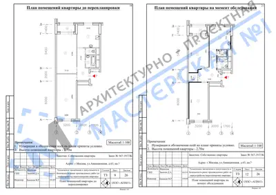 Перепланировка: г.Москва, ул.Авиационная, д.63, кв. а