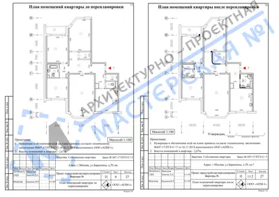 Перепланировка: г.Москва, ул.Барышиха, д.29, кв.