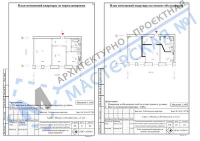 Перепланировка: г.Москва, ул.Беговая аллея, д.3, кв.
