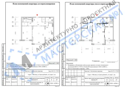 Перепланировка: г.Москва, ул.Гризодубовой д.4, корпус 1, кв.