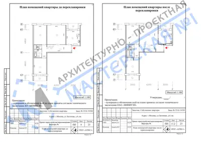 Перепланировка: г.Москва, ул.Затонная, д.4, кв.