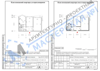 Перепланировка: г.Москва, ул.Зеленоградская, д.35, корп.5, кв.