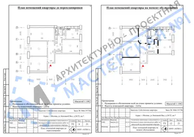 Перепланировка: г.Москва, ул.Земляной Вал, д.24-32, кв.