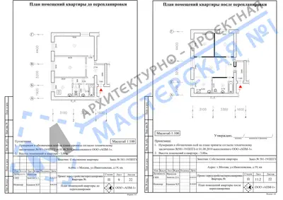 Перепланировка: г.Москва, ул.Ивантеевская, д.19, кв.