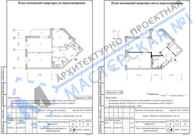 Перепланировка: г.Москва, ул.Изумрудная, д.24, кв.а