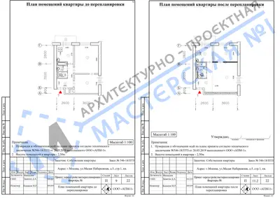 Перепланировка: г.Москва, ул.Малая Набережная, д.5, стр.1, кв.