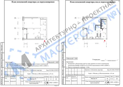 Перепланировка: г.Москва, ул.Маломосковская, д.14, кв. а2
