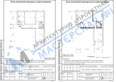 Перепланировка: г.Москва, ул.Маршала Захарова,д.21,корп.1, кв.
