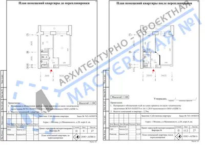 Перепланировка: г.Москва, ул.Менжинского, д.28, корп.4, кв.