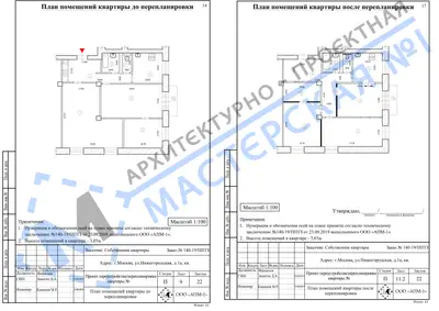 Перепланировка: г.Москва, ул.Нижегородская 1а, кв.