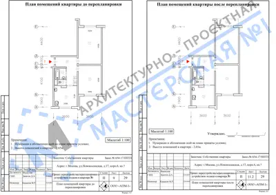 Перепланировка: г.Москва, ул.Новокосинская, д.17, корп.6, кв. а