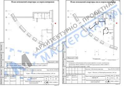 Перепланировка: г.Москва, ул.Новочеремушкинская, д.60, кв.