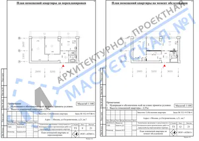 Перепланировка: г.Москва, ул.Островитянова, д.21, кв.б