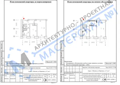 Перепланировка: г.Москва, ул.Паршина, д.17, кв.
