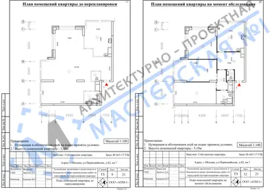 Перепланировка: г.Москва, ул.Первомайская,д.42, кв.ж