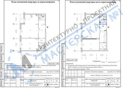 Перепланировка: г.Москва, ул.Сосинская, д.6, кв. б