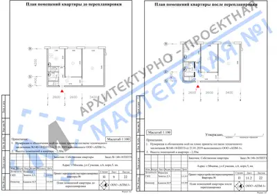 Перепланировка: г.Москва, ул.Сумская, д.6, корп.5, кв.