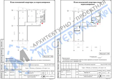Перепланировка: г.Москва, ул.Троицкая, д.10, стр.1, кв.