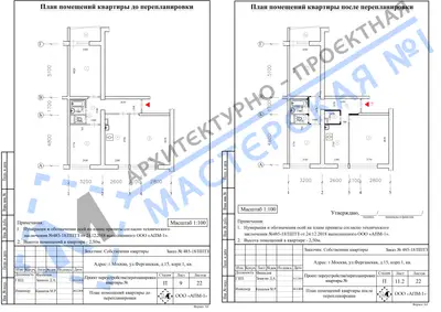 Перепланировка: г.Москва, ул.Ферганская, д.15, корп.1, кв.