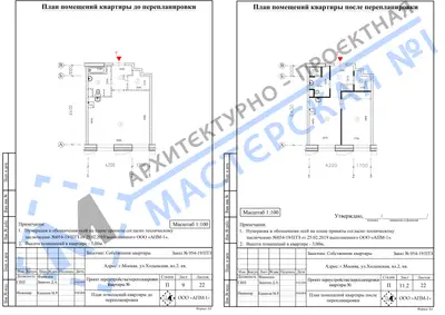 Перепланировка: г.Москва, ул.Ходынская, вл.2, кв.w