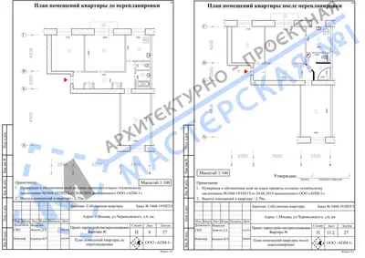 Перепланировка: г.Москва, ул.Черняховского, д.6, кв.