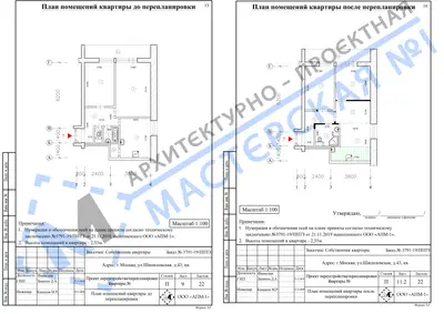 Перепланировка: г.Москва, ул.Шипиловская, д.43, кв.