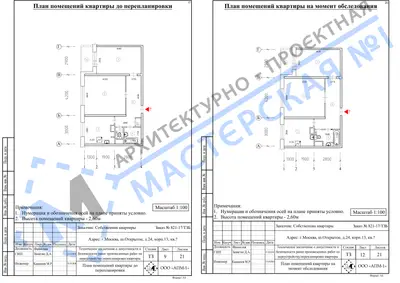Перепланировка: г.Москва, ш.Открытое, д.24, корп.13, кв.