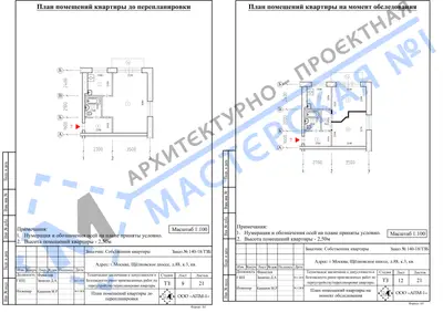 Перепланировка: г.Москва, Щелковское шоссе, д.88, к.3, кв.
