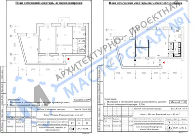 Перепланировка: г.Москва, Языковский пер., д.4а, кв.