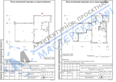 Перепланировка: М.О. Красногорский р-н, д.Глухово, ул.Рублевское предместье, д.14, кв.