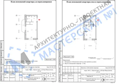 Перепланировка: М.О., г.Красногорск, ул.Игоря Мерлушкина, д.2, кв.
